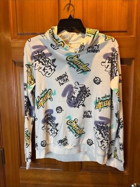 LC Waikiki Boys Graffiti All Over Print Hoodie Size 13-14 Youth XL